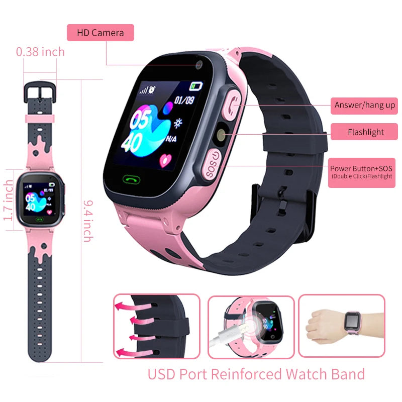 GPS SOS Waterproof Smart Watch