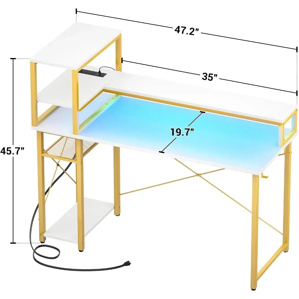 Computer Gaming Desk with Storage