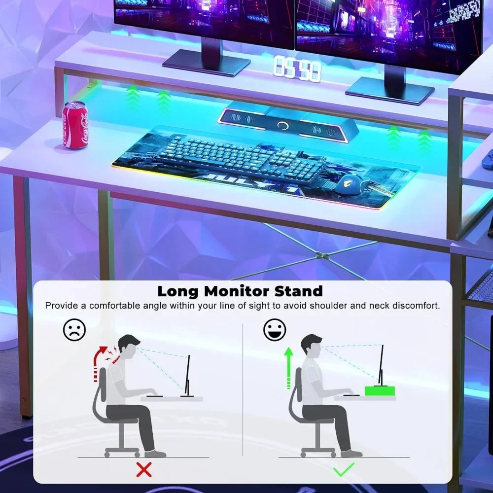 Computer Gaming Desk with Storage