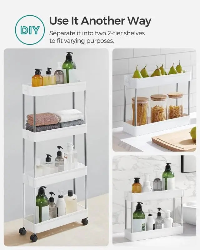 Slide Out Storage Rolling Cart