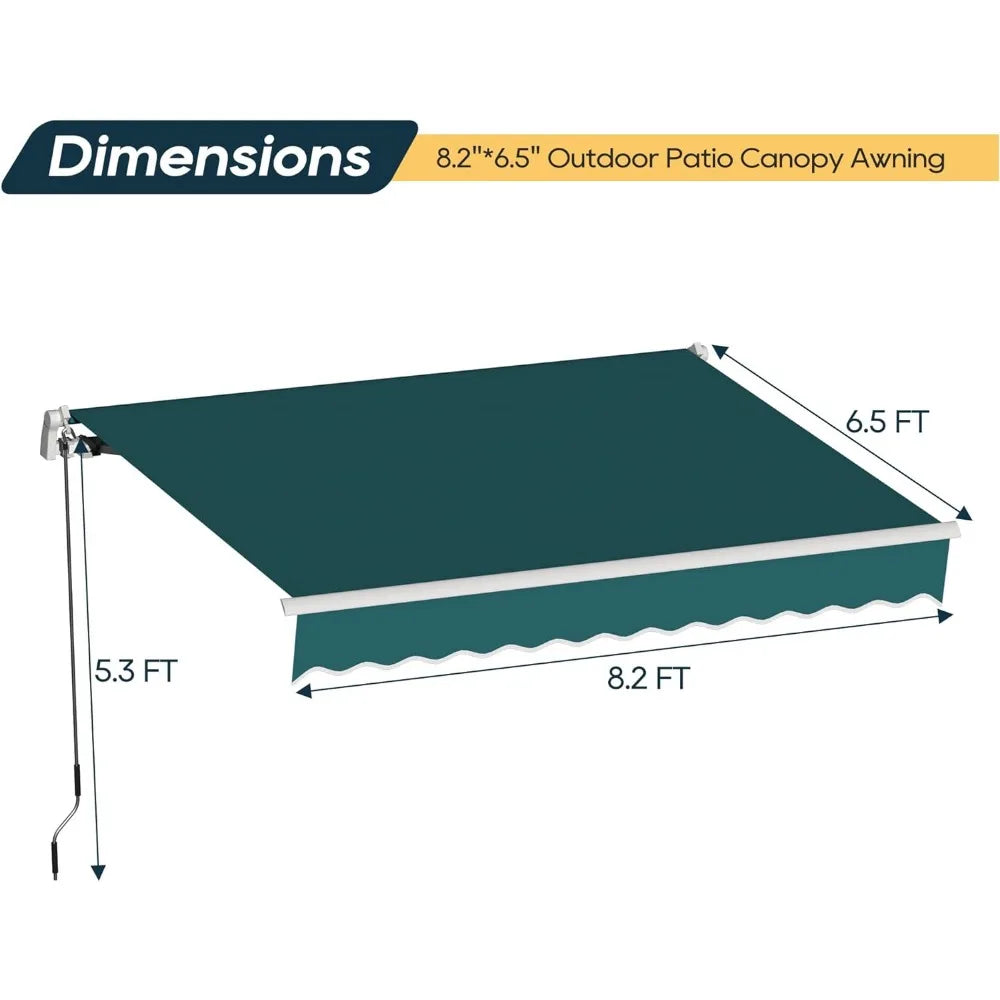 Retractable Awning Sun Shade Cover