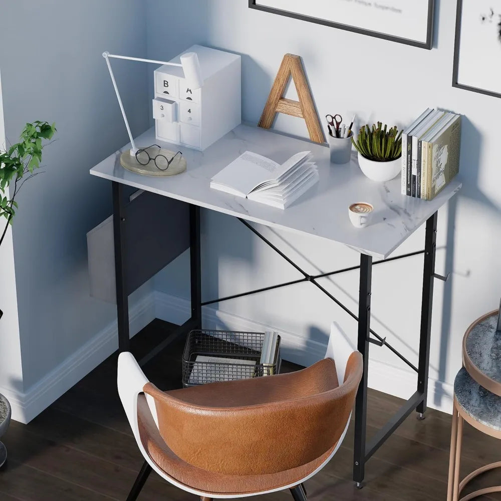 Computer Desk for Small Spaces with Storage Bag