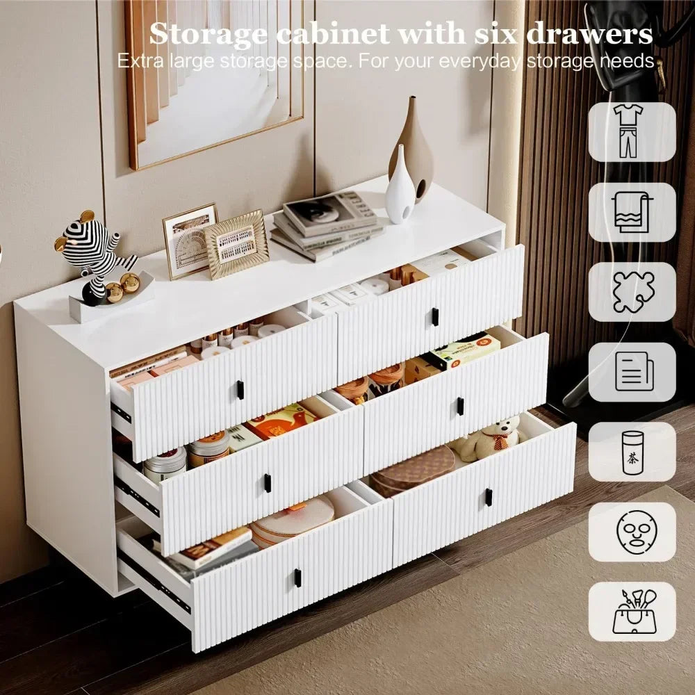 Crack Shelves for Living Room Dresser