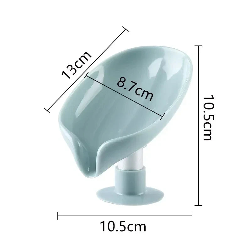 Leaf-Shape Self Draining Soap Dish Holder