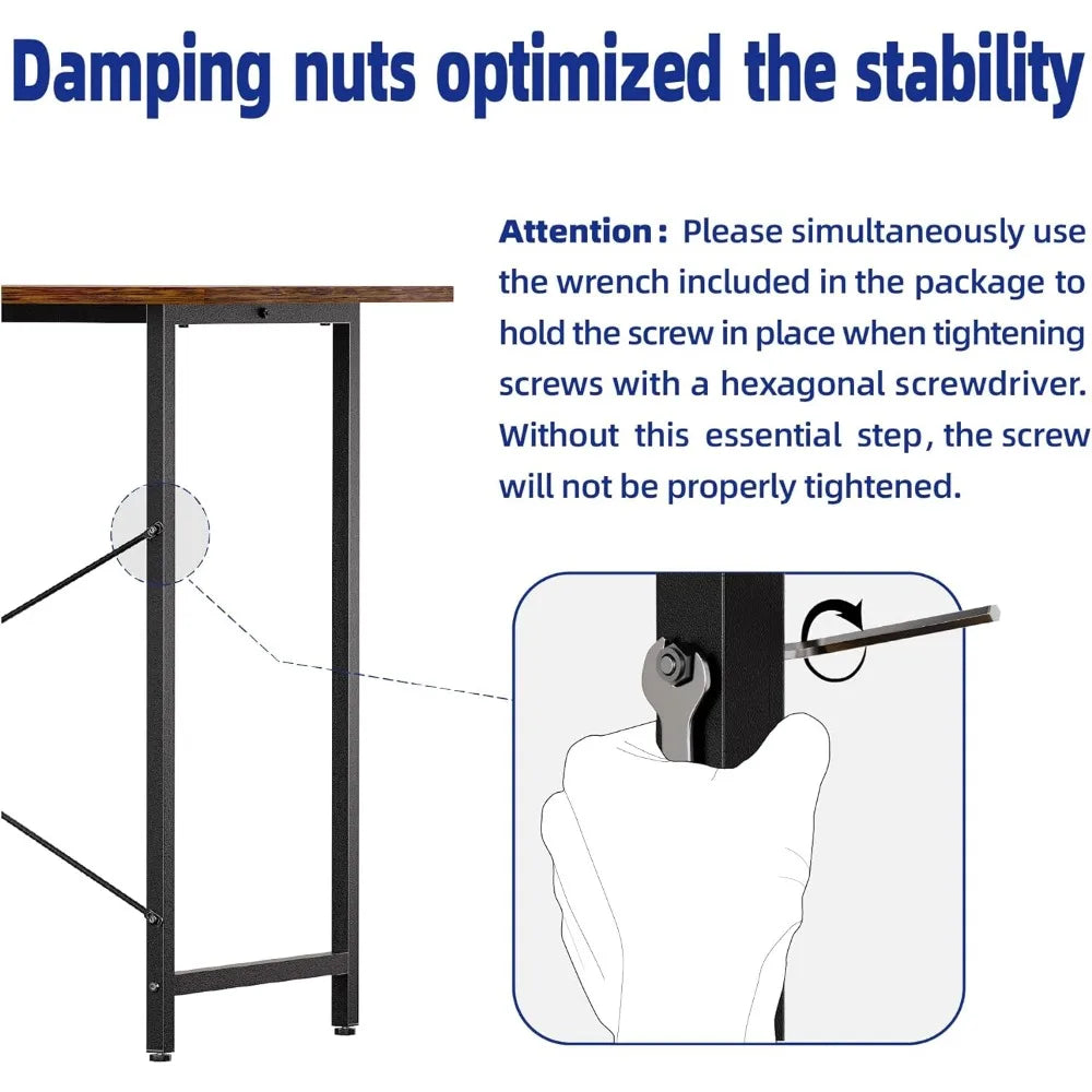 Computer Desk for Small Spaces with Storage Bag