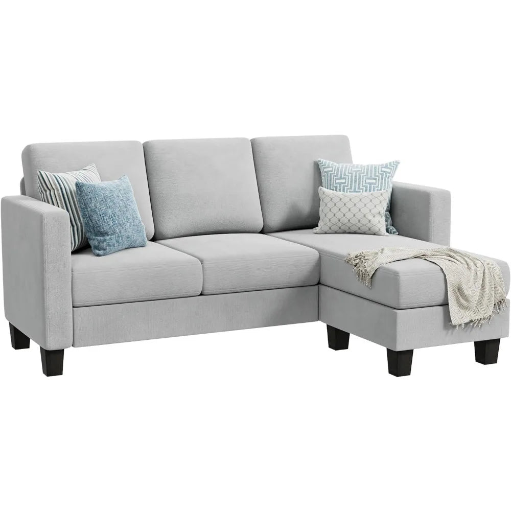 Living RoomSofa ,Convertible Sectional ,L-Shaped Couch Seat , for Living Room, 70",Modern Linen Fabric Living Room Sofas