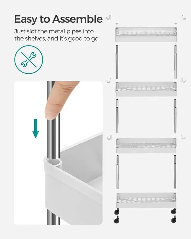 Slide Out Storage Rolling Cart