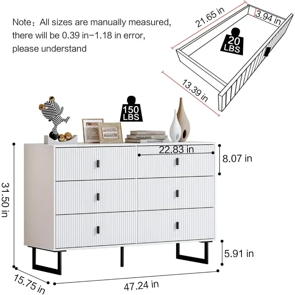 Crack Shelves for Living Room Dresser