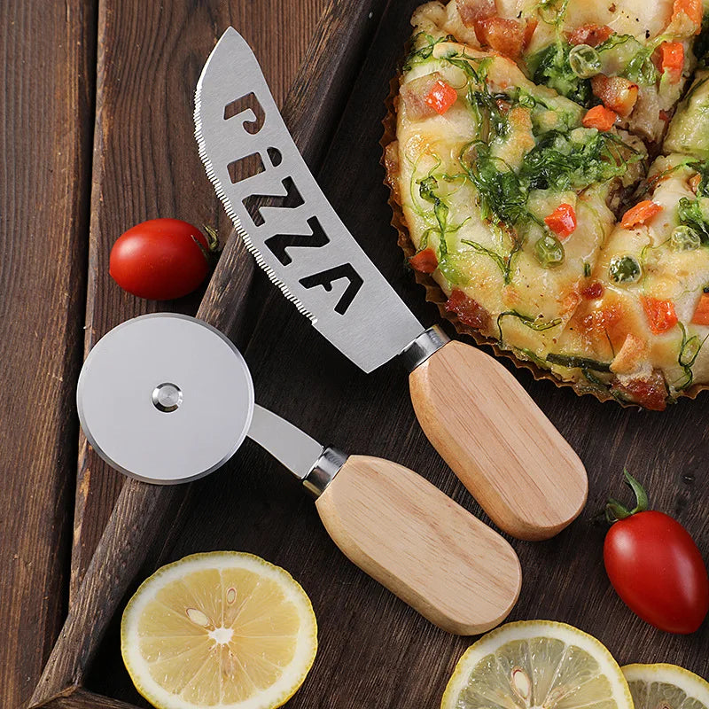 Pizza Cutter Stainless Steel Pizza Knife Pizza Slicer Kitchen Gadgets for Cheese Cake Bread Pie Waffles Bakeware Kitchen Tools