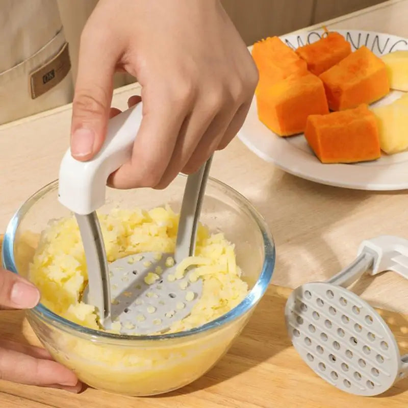 Manual Potato Pusher Pressed Potato Masher Ricer Puree Fruit Juice Maker Smooth Mashed Pumpkin Potatoes Crusher Kitchen Gadget