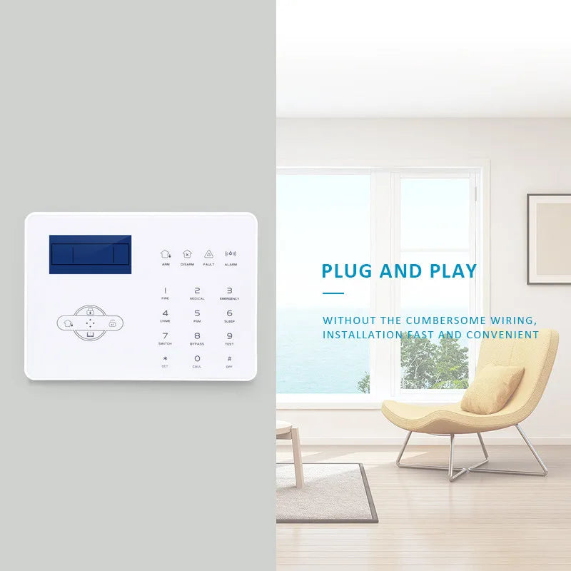 Foucus English version 868Mhz ST-IIIB GSM Smart Home Alarm System