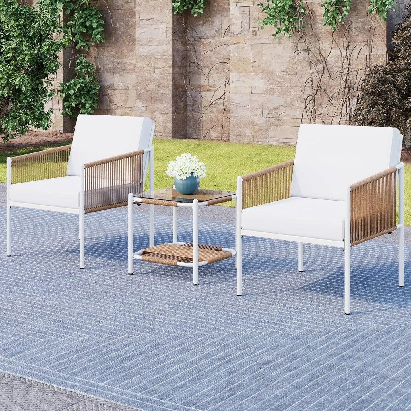Patio Furniture Outdoor Wicker Set