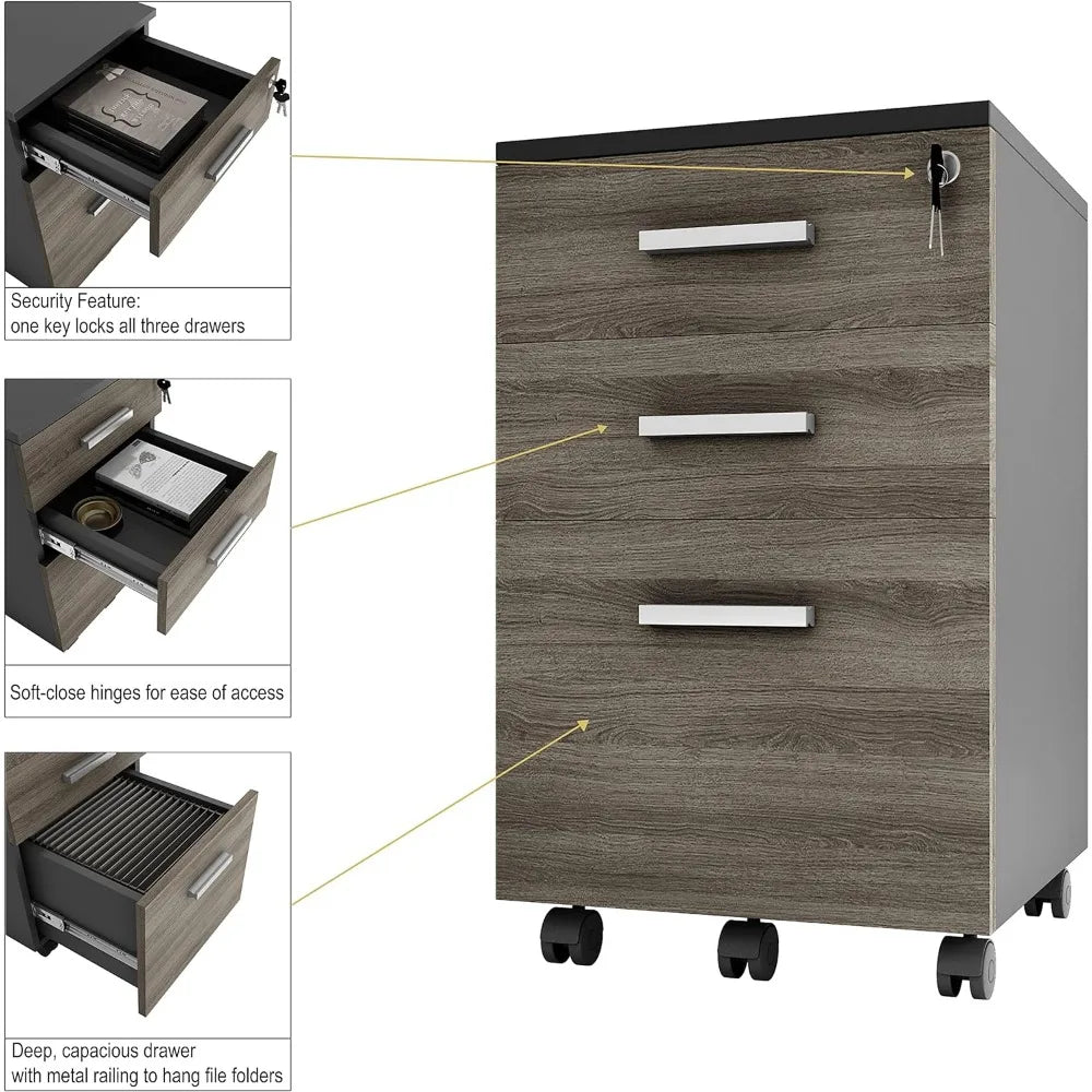 Small rolling file cabinet