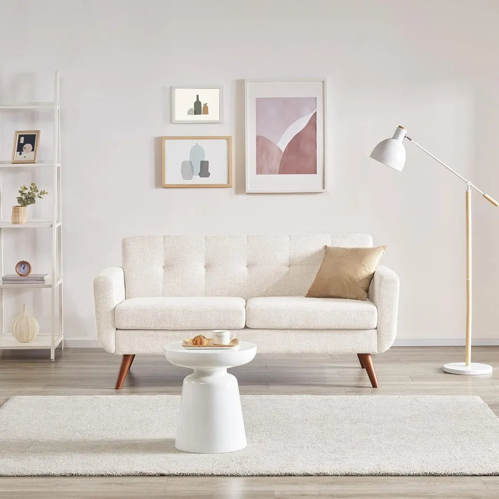 Living Room Sofa, Decor Love Seat Couches, Button Tufted Upholstered Small Couch, Living Room Sofa
