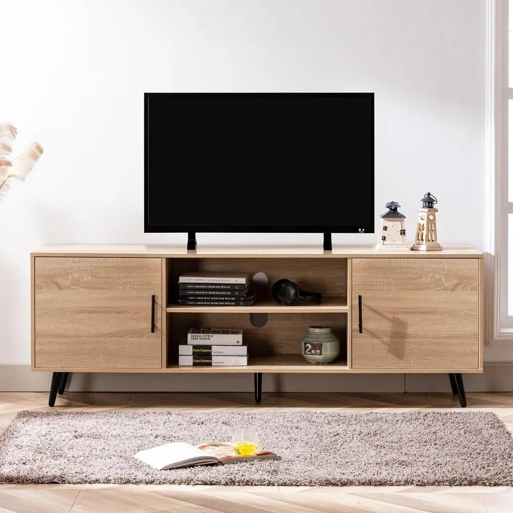 Wood TVs Stands with Storage
