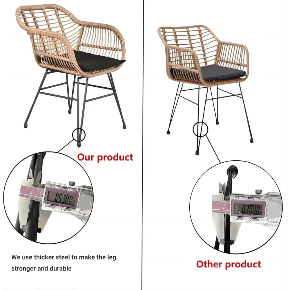 Outdoor Wicker Furniture Patio Set, with Cushions