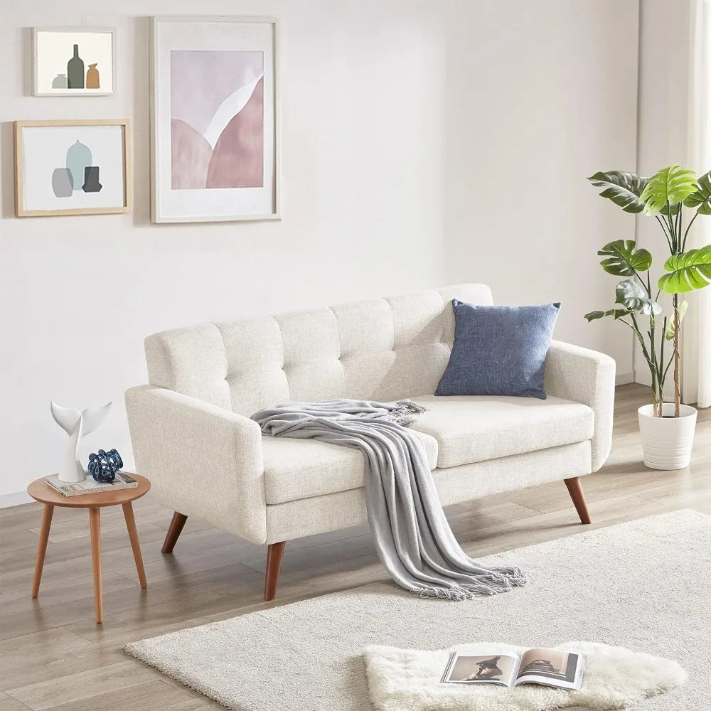 Living Room Sofa, Decor Love Seat Couches, Button Tufted Upholstered Small Couch, Living Room Sofa