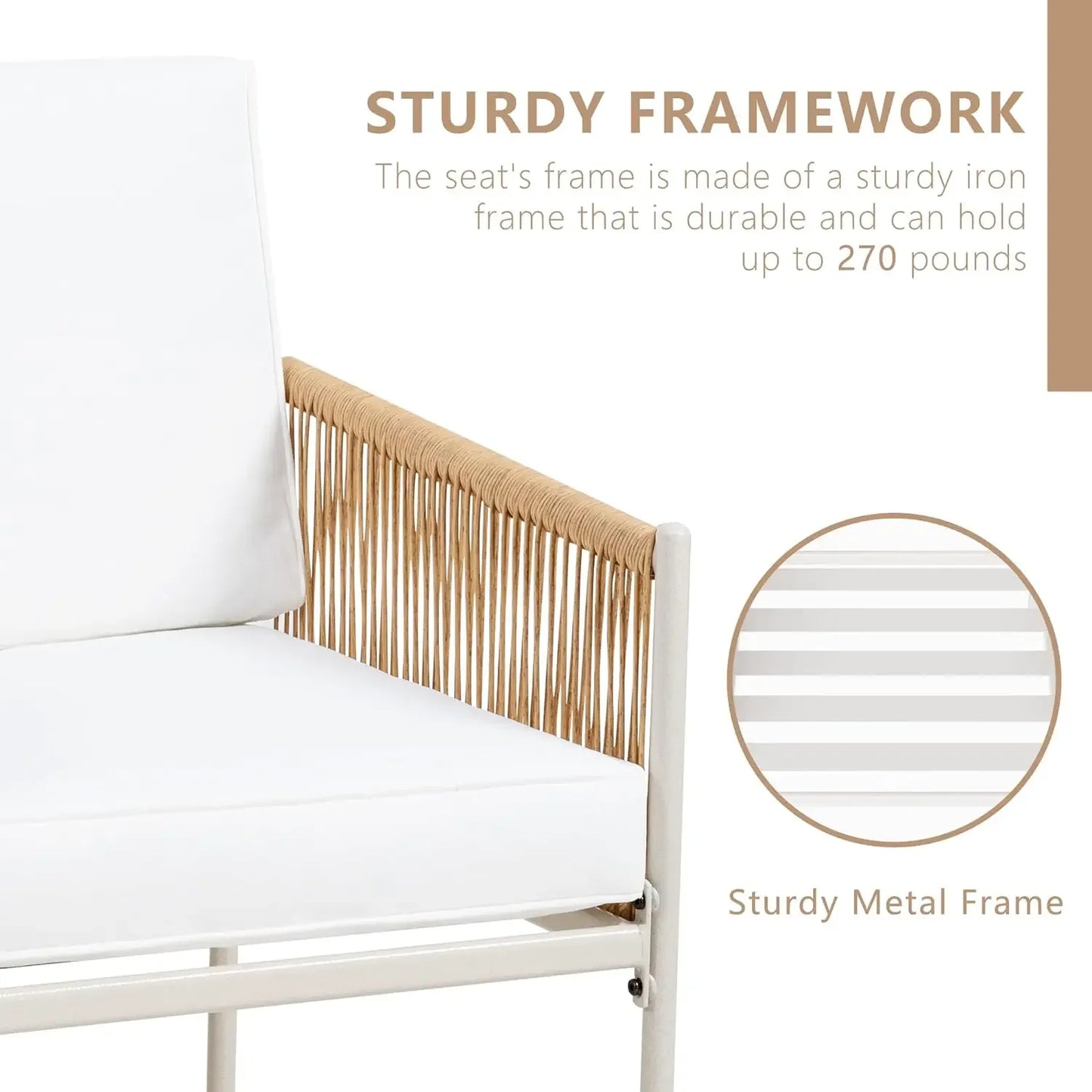 Patio Furniture Outdoor Wicker Set